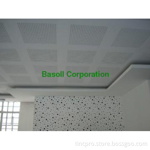Perforated Gypsum Boards for ceiling and partition